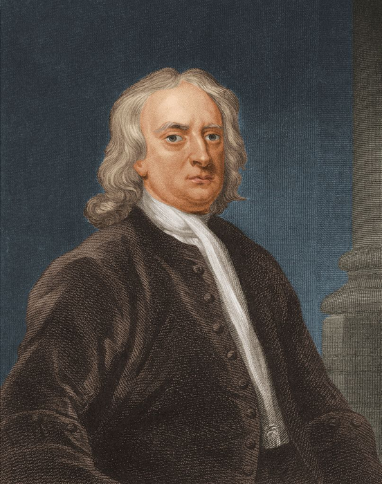 A classic portrait of an older individual with long, wavy hair, dressed in a formal suit with a white cravat, sitting in front of a dark background.
