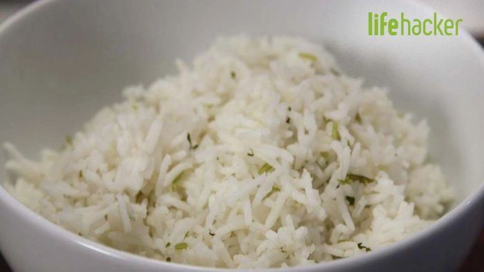 Whip up Chipotle-Style Rice using Fresh Cilantro Stems