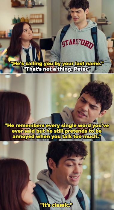 Peter telling Kitty that Minho calling her by her last name and complaining about how much it annoys him is just 