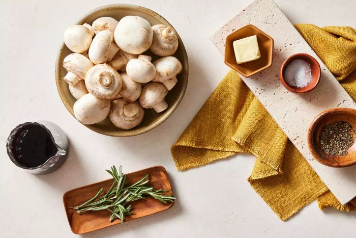 Ingredients for Red Wine Mushroom Sauce