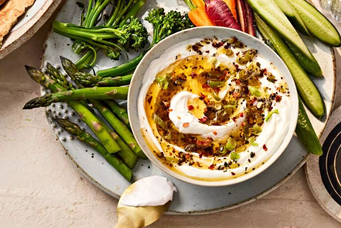 Yogurt Dip with Herb-Infused Oil