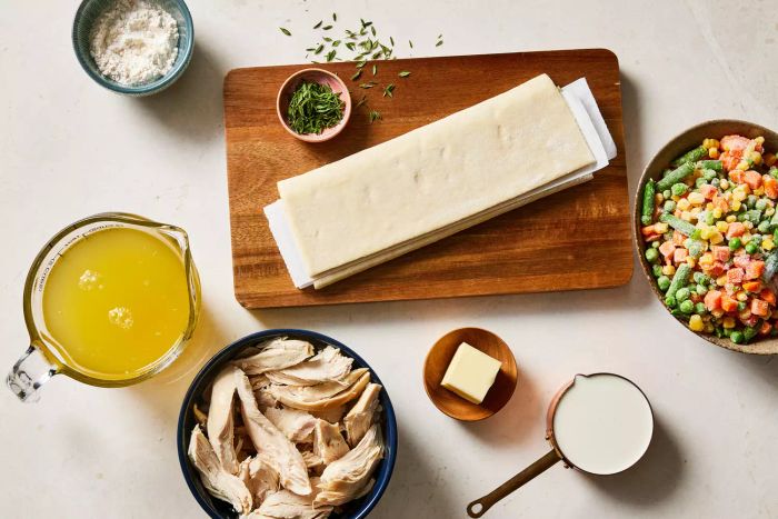 Simple Ingredients for Chicken Pot Pie