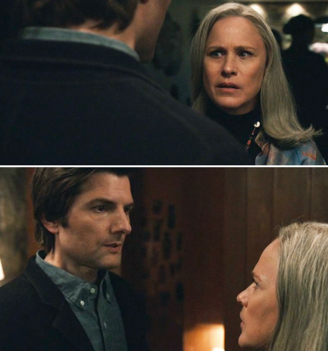 Mark and Cobel in a tense conversation.