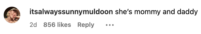 A comment from the user 