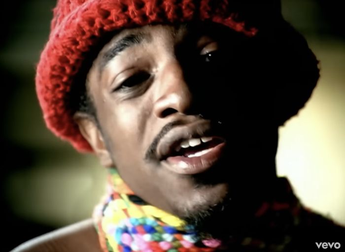 André 3000 from OutKast in the music video for 