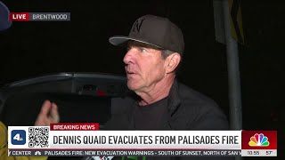 As Dennis hurried to load his car, the reporter asked if they could have a conversation.
