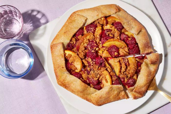 Raspberry-Peach Galette