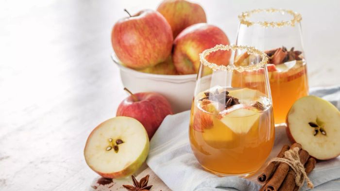 Cinnamon-infused drinks - Apple Cider Cocktail