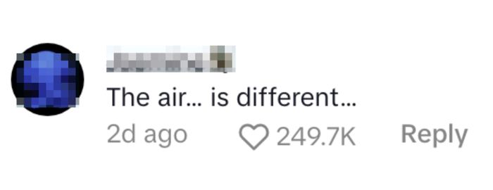 Social media comment by Jasmine: 