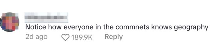 Comment on social media: 