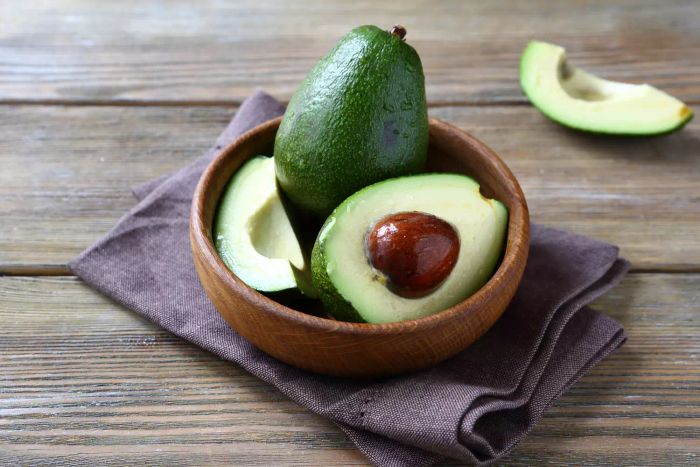 Sliced avocado