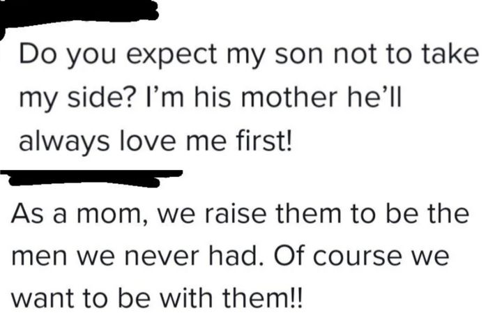 A screenshot of a social media comment discussing the challenges of raising boys, accompanied by many other responses.