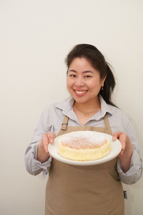Kat Lieu proudly presenting one of her recipes