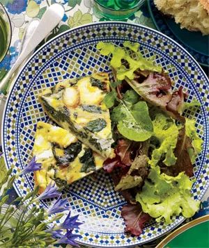 Spinach and Goat Cheese Frittata