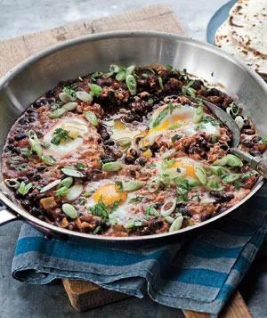 Skillet-Poached Huevos Rancheros