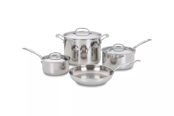Cuisinart Chef’s Classic Stainless Steel 7-Piece Cookware Set