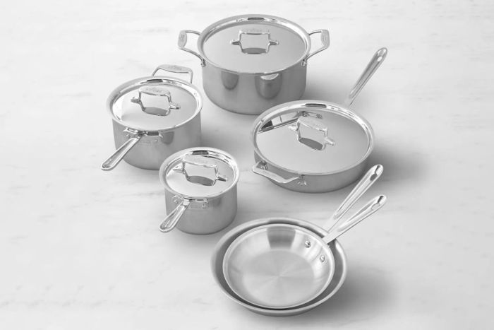 All-Clad D5 Stainless Brushed 5-Ply Bonded Cookware Set