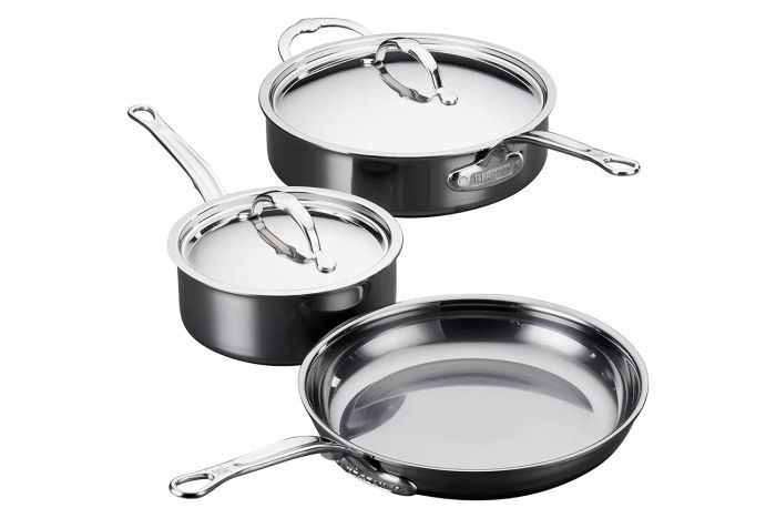 Hestan NanoBond Collection Stainless Steel 5-Piece Titanium Essential Cookware Set