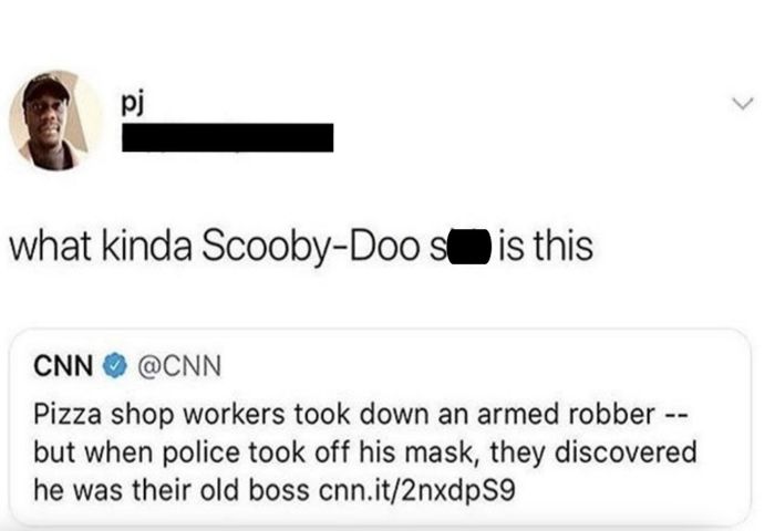 Tweet by user pj: 