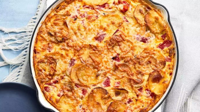Recipe for Cheesy Potato Frittata