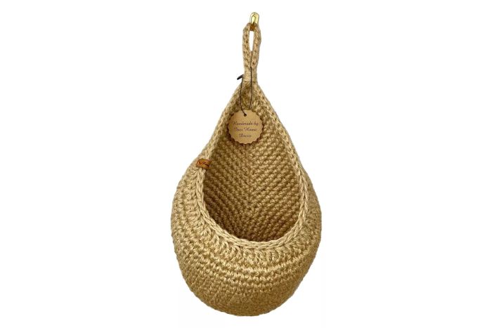 Etsy Inci Home Decor Jute Wall-Hanging Storage Basket