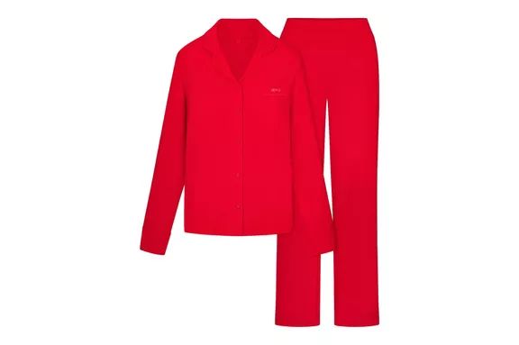 SKIMS Long Sleeve Button-Down Sleep Set