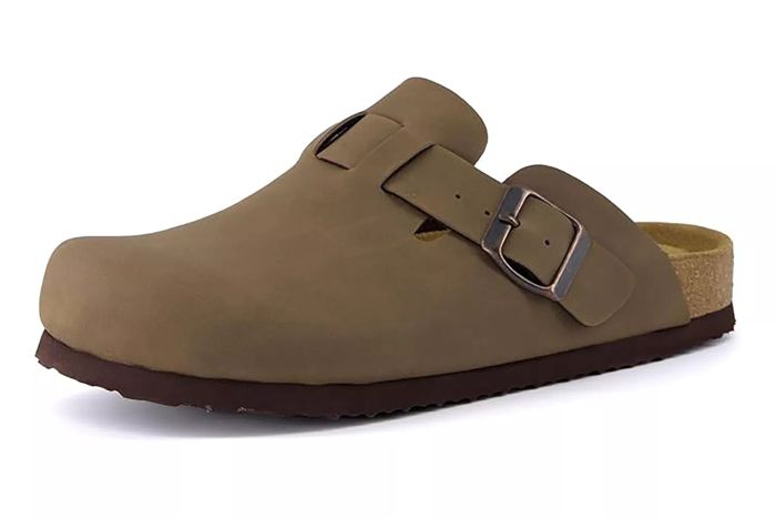 CUSHIONAIRE Hana Slip-On Buckle Clog with Cork