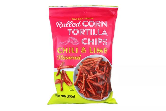 Chili & Lime Flavored Rolled Corn Tortilla Chips