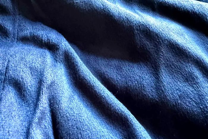 A close-up shot of the Sunbeam Royal Mink Sherpa Heated Blanket