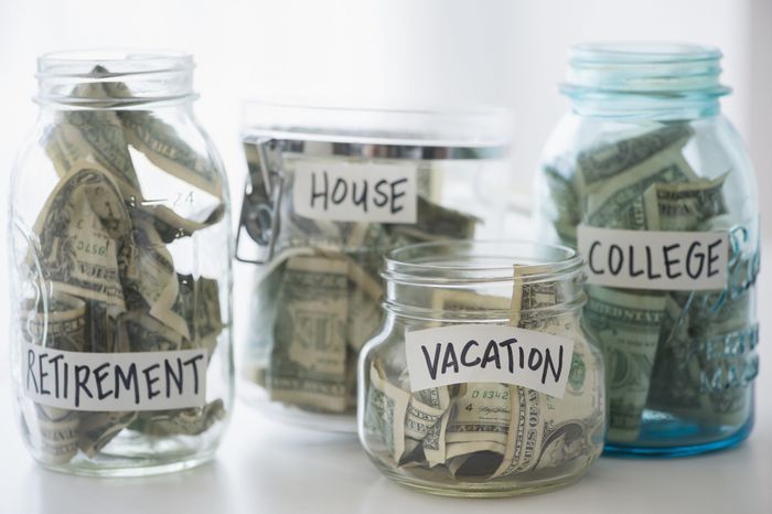 We use different accounts for vacation, home expenses, college funds, and retirement savings.