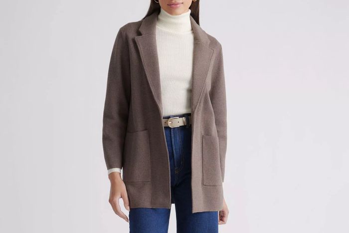 Organic Cotton Knit Blazer