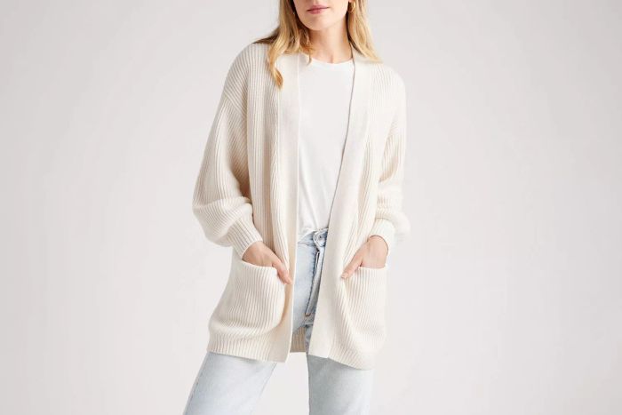 Organic Cotton Oversized Cardigan