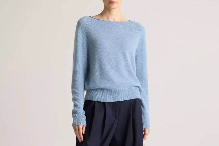 Mongolian Cashmere Boatneck Sweater