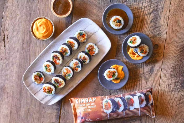 Trader Joe’s Frozen Kimbap offers a convenient and delicious take on a Korean classic. This roll is filled with rice, tofu, vegetables, and pickled radish, making it a wholesome and veggie-packed option for lunch.