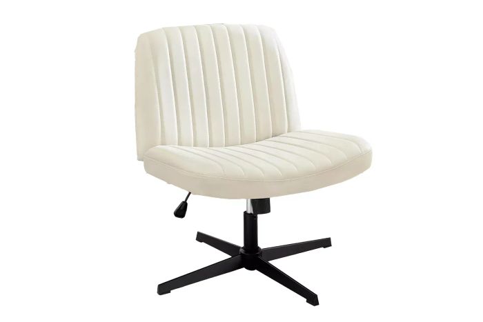 DUMOS Criss Cross Chair-Legged Comfy Office Chair