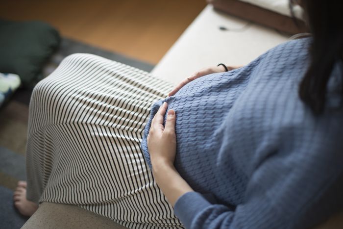 a woman expecting a child