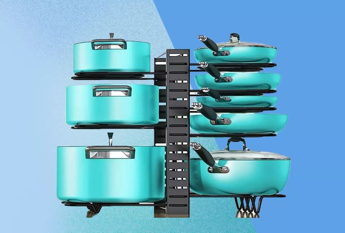 Walmart offers a $14 kitchen cabinet organizer for a great price.