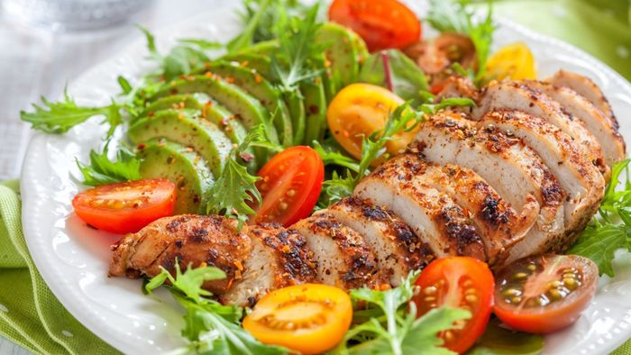 A chicken salad