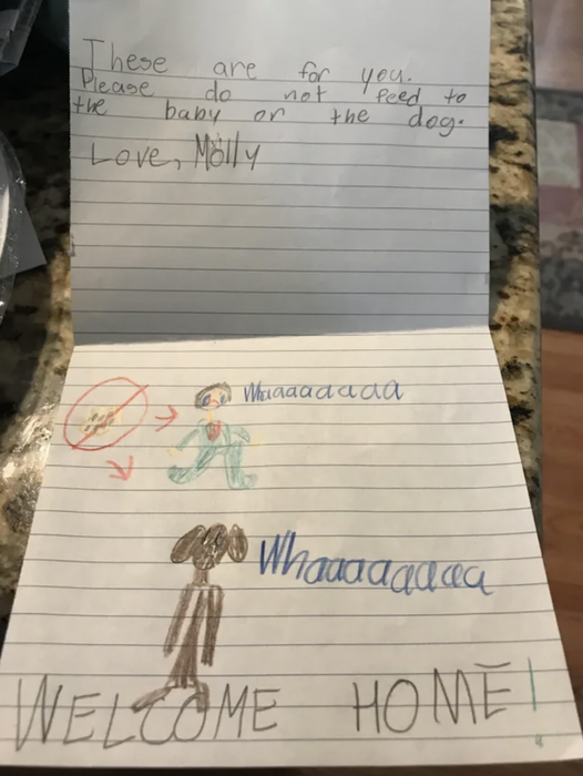 a hand-drawn note