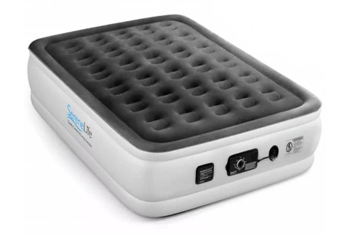 SereneLife Luxury Full-Size Air Mattress featuring a Built-in High-Speed Pump