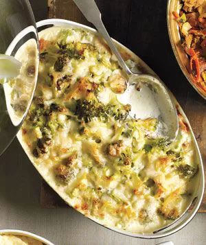 Broccoli with Gruyere Gratin
