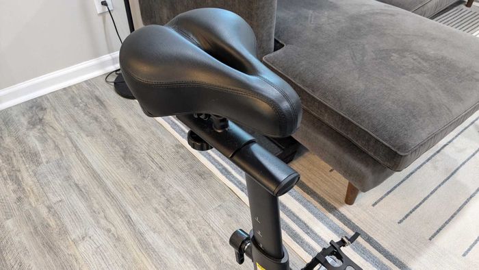 Seat can be adjusted to slide forward.