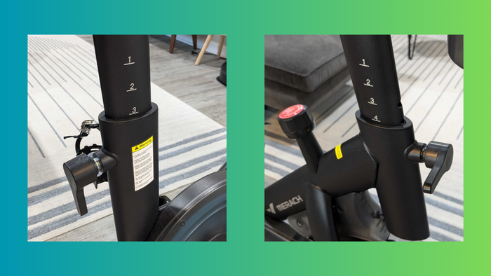 Both the seat and handlebar posts are adjustable.