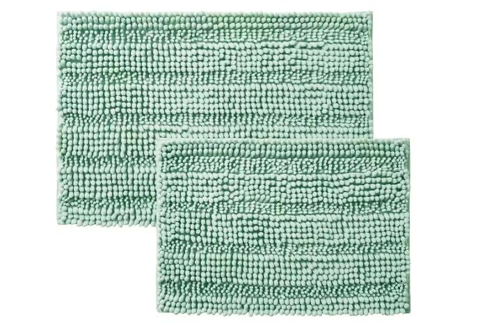 Mainstays Textured Chenille High-Low Noodle Bath Rug Set