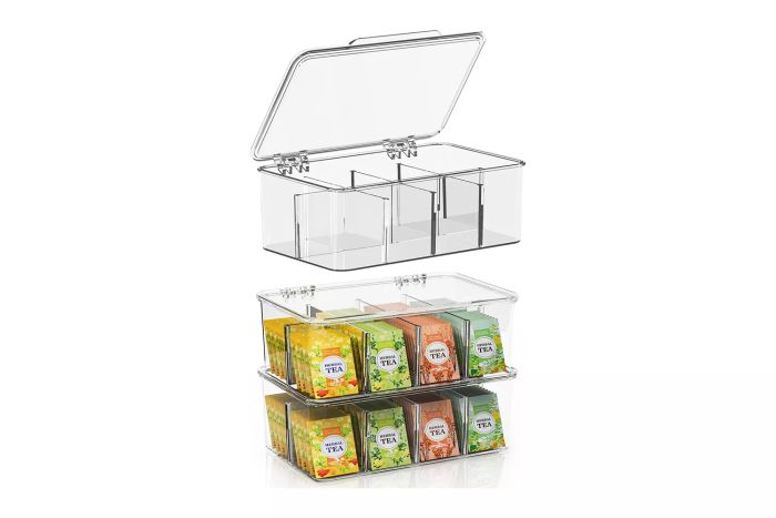 Utopia Home 3-Pack Tea Bag Organizer - Stackable Tea Bag Holder