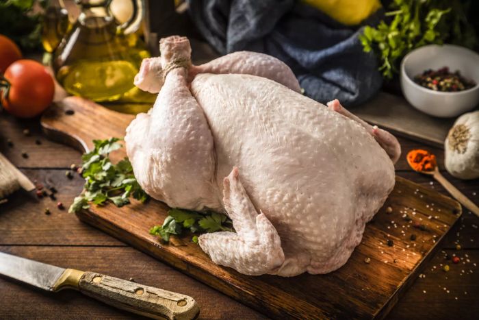 A whole chicken