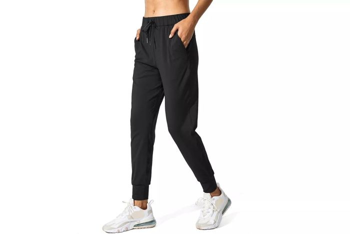 Available on Amazon, the SANTINY Women's Joggers Pants combine convenience with style. With pockets, a drawstring waist, and a versatile design, they are perfect for running or casual outings.
