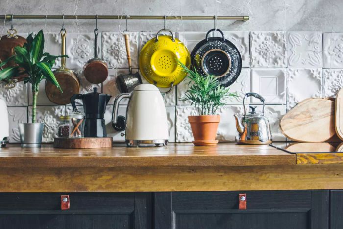 The work surface in your kitchen, the interior components, and the rustic charm of Scandinavian design