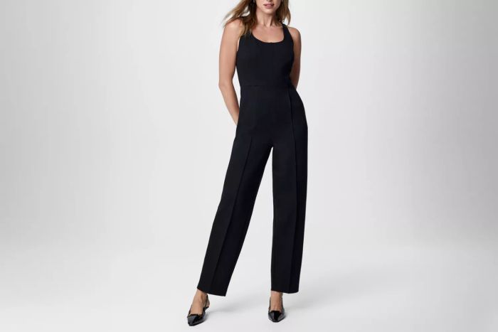 SPANX® Ponte Corset Barrel Leg Jumpsuit