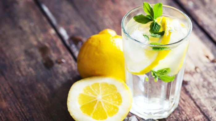 Lemon-infused water